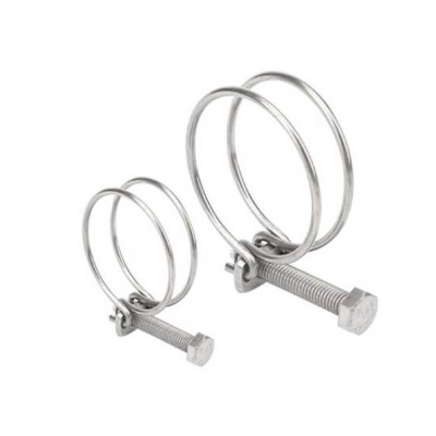 Stainless Steel Double steel wire hose clamp